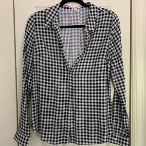 Checkered Button down Long Sleeve